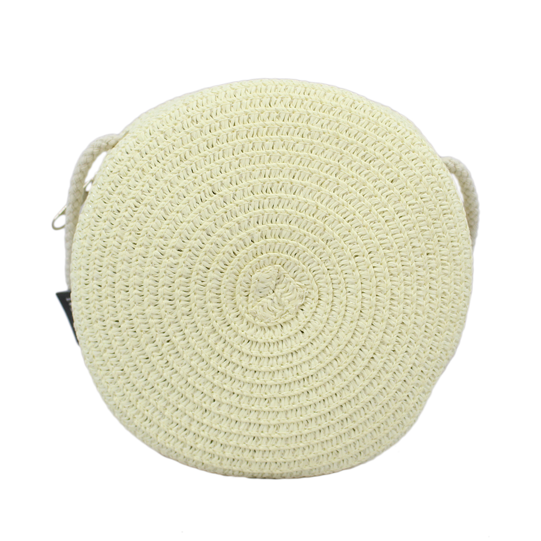 Minimalist Round Straw Crossbody Bag