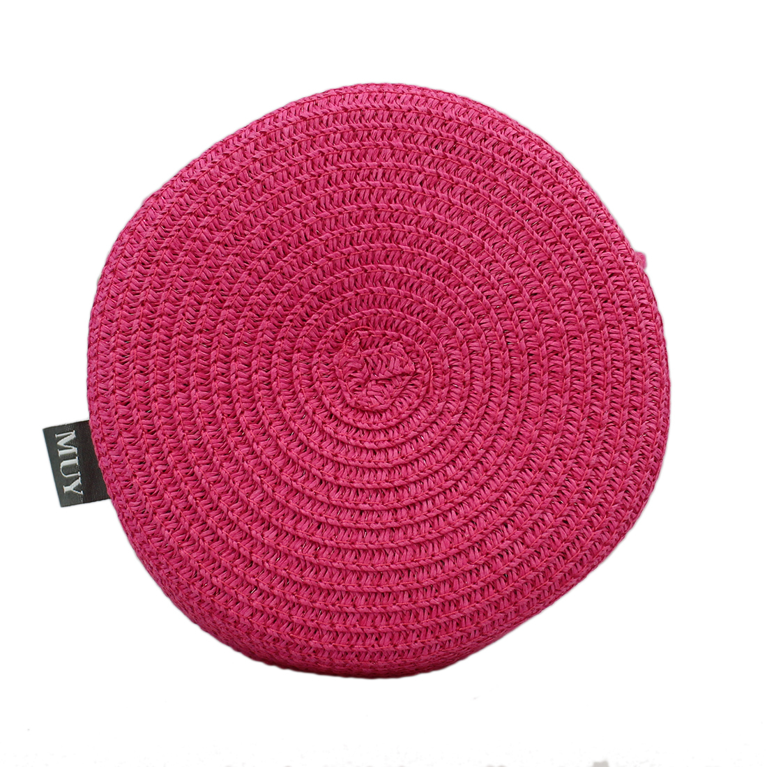 Minimalist Round Straw Crossbody Bag