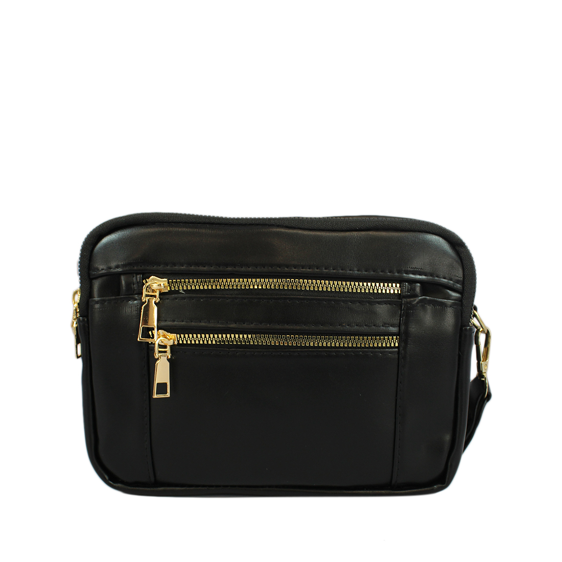 Plain with two zip pockets at the back