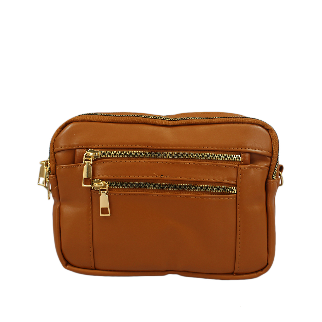 Plain with two zip pockets at the back