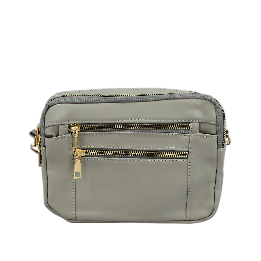 Plain with two zip pockets at the back