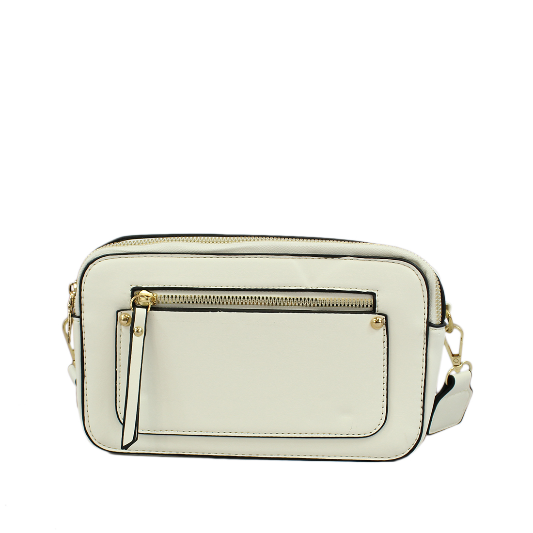 Two extra pockets cross body bag