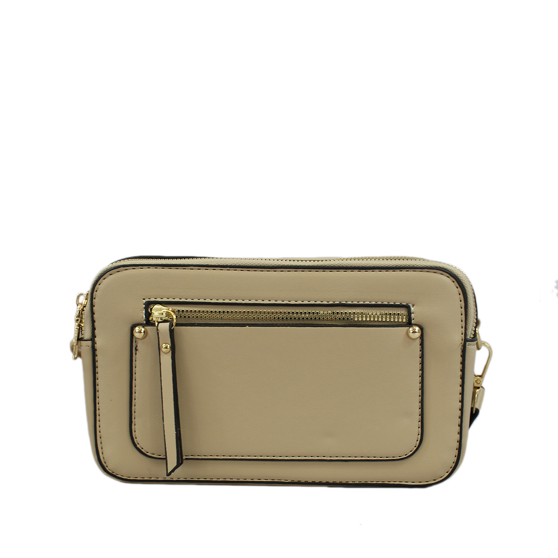 Two extra pockets cross body bag