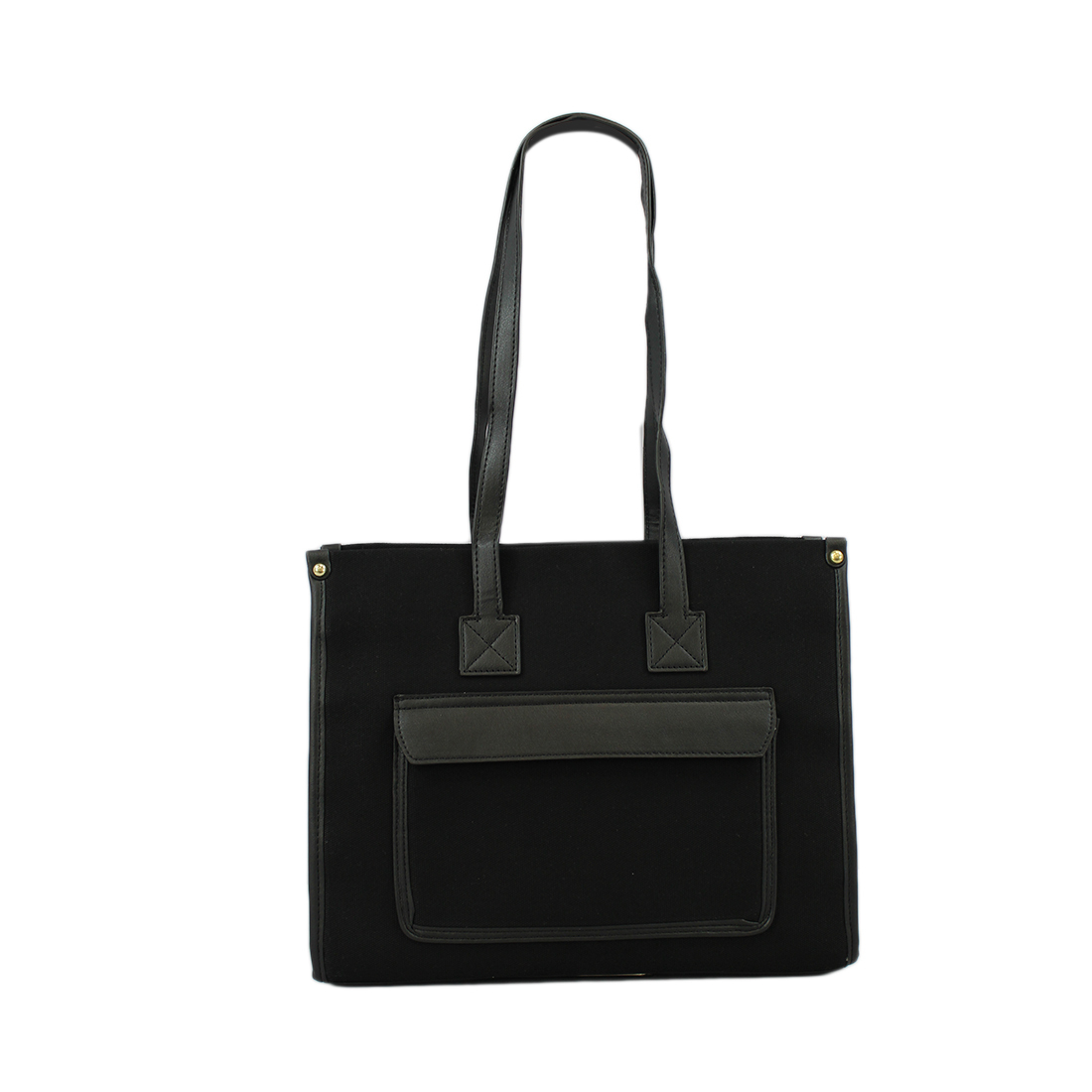 Jute shoulder bag with a front pocket Design