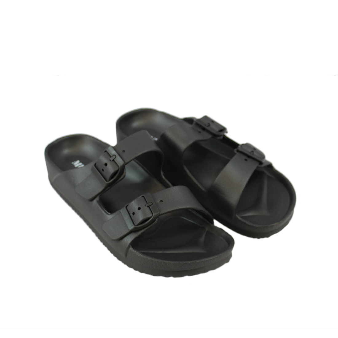 rubber sandals with two adjustable straps