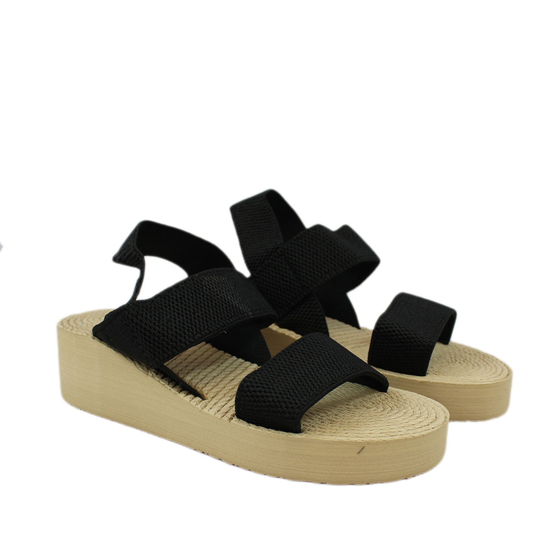 Woven - Textured sole and thick straps