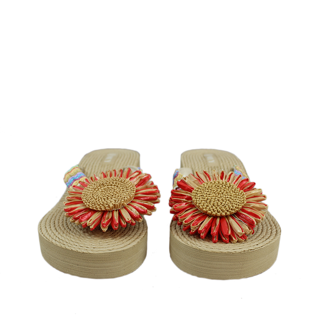 Woven style with sunflower infront