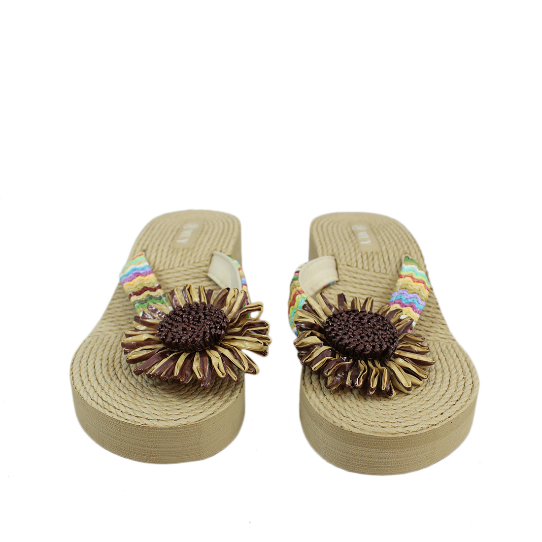 Woven style with sunflower infront