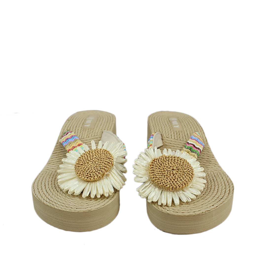 Woven style with sunflower infront