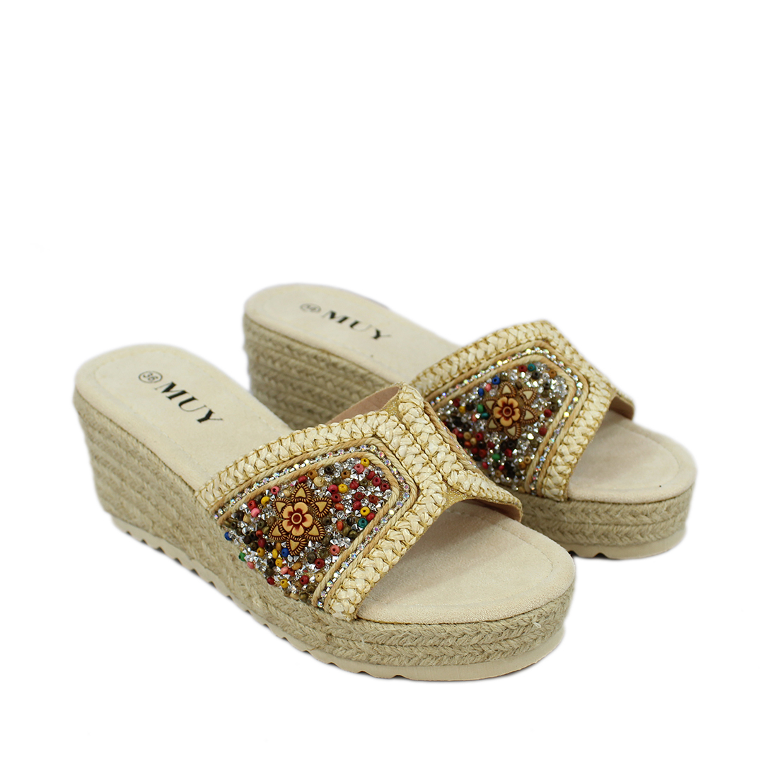 Lightweight Wedge Heel Sandal Design
