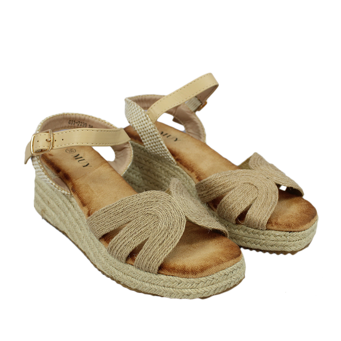 Beaded Lightweight Wedge Heel Sandal Design