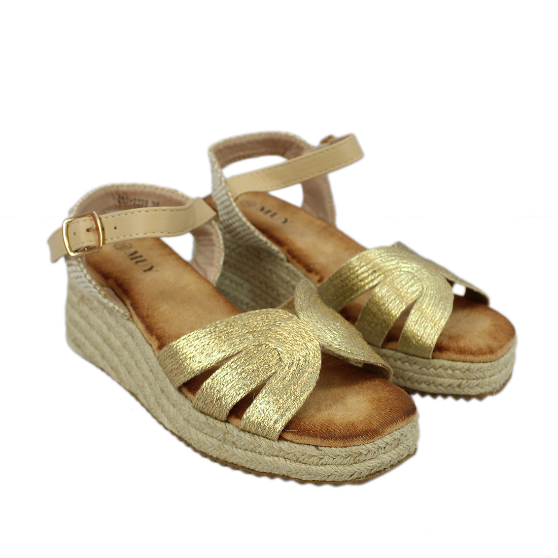 Beaded Lightweight Wedge Heel Sandal Design