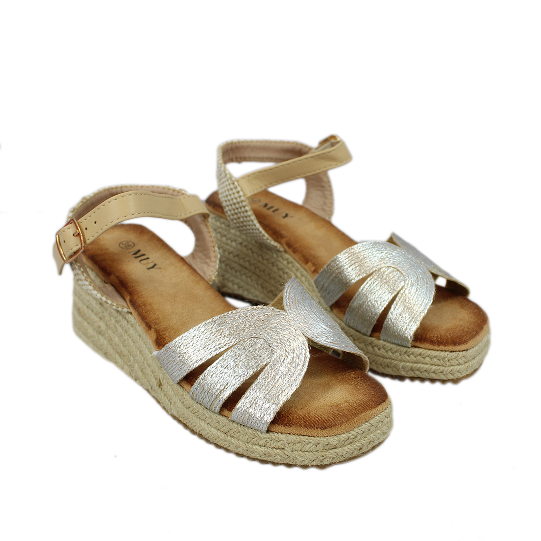 Beaded Lightweight Wedge Heel Sandal Design