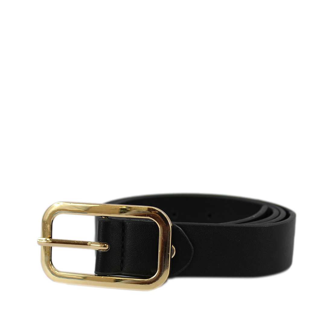 Rectangular gold buckle