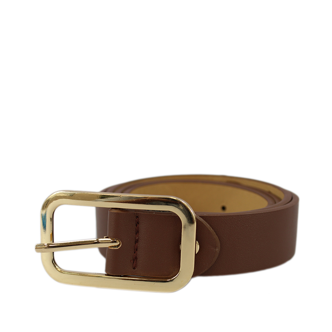 Rectangular gold buckle