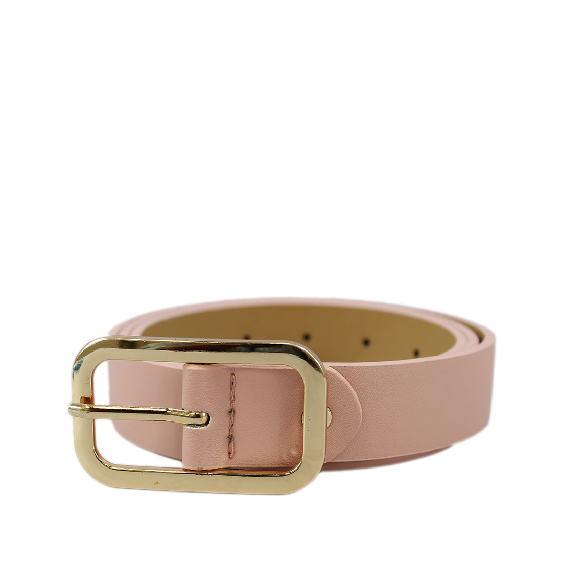 Rectangular gold buckle