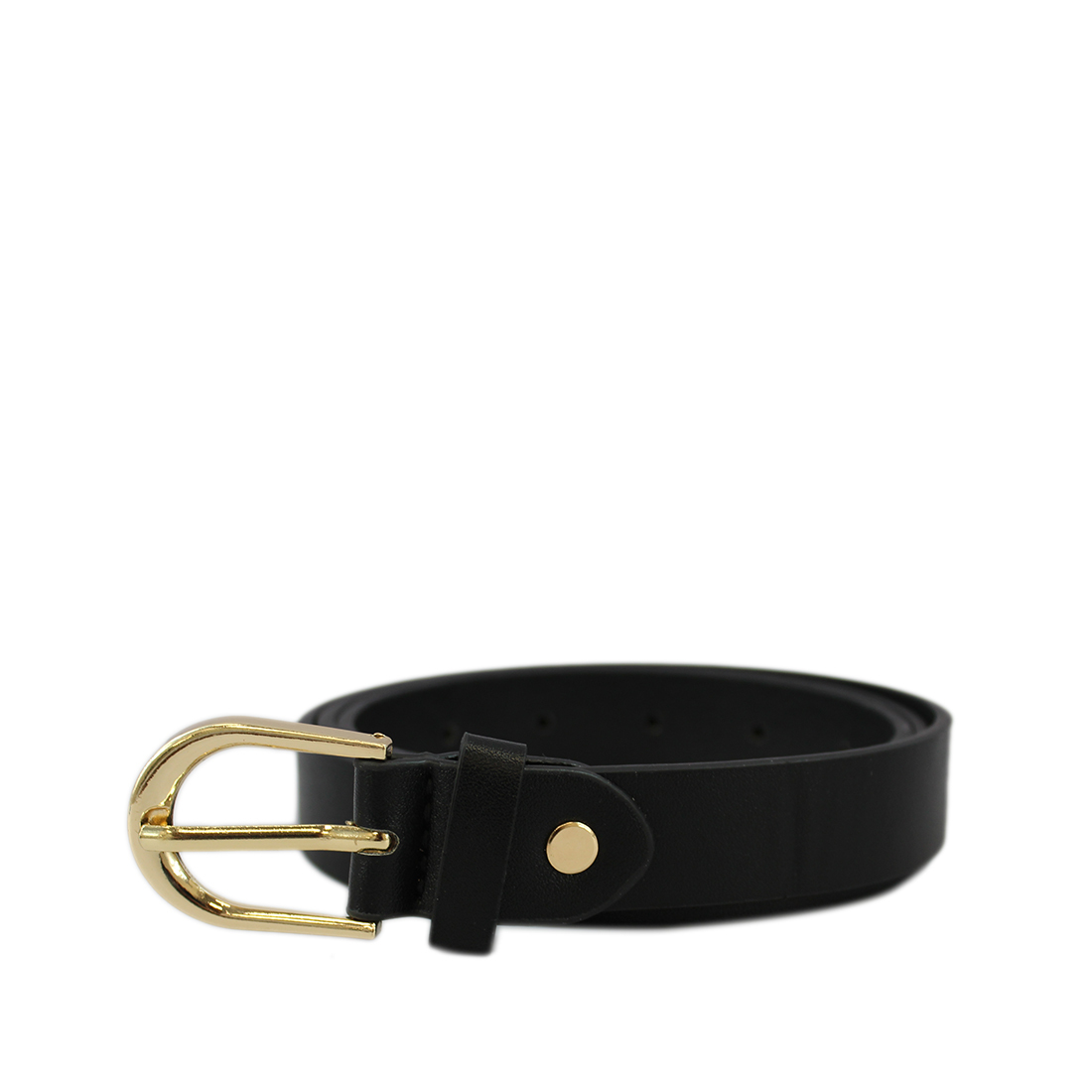 Soft touch gold buckle