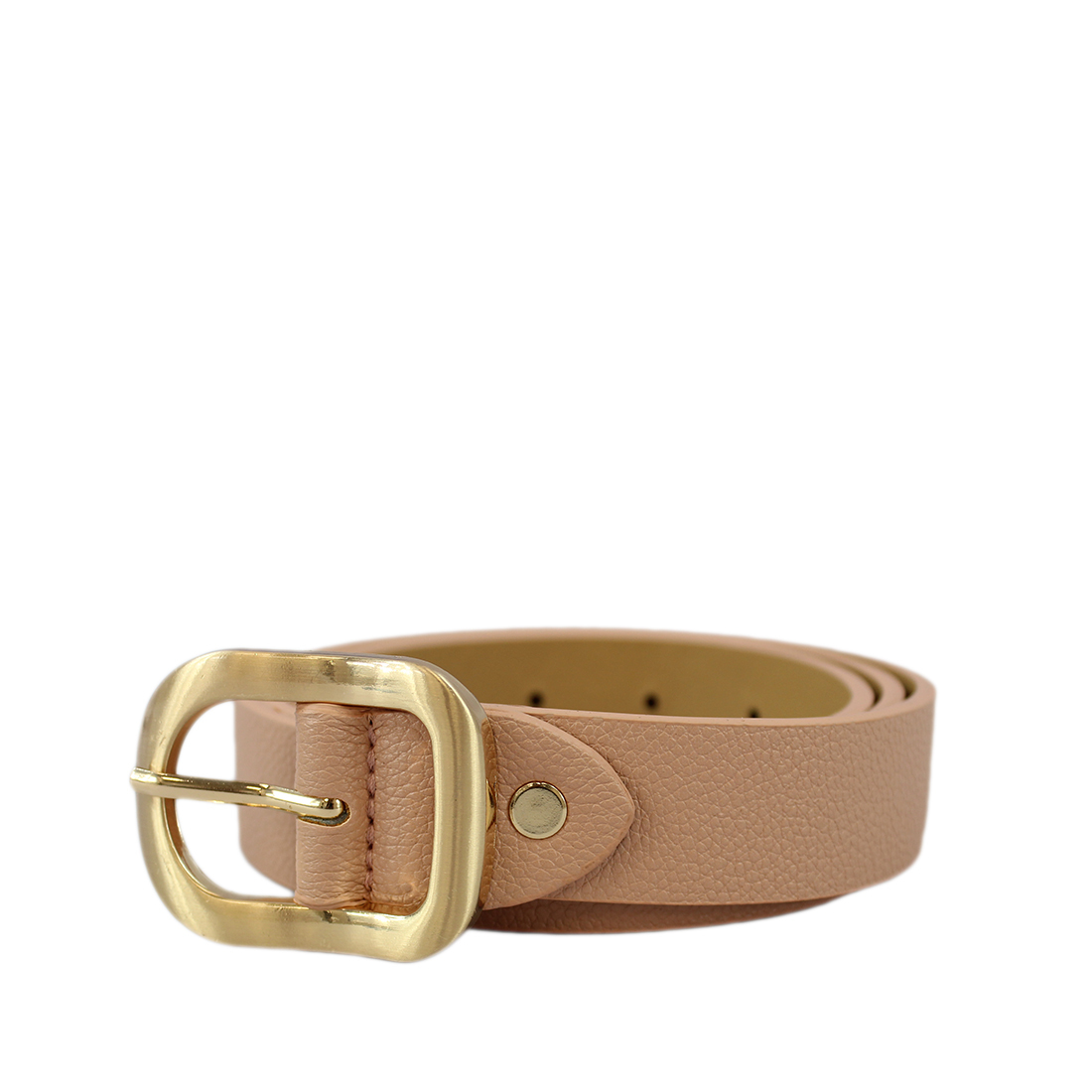 Snake skin style gold buckle