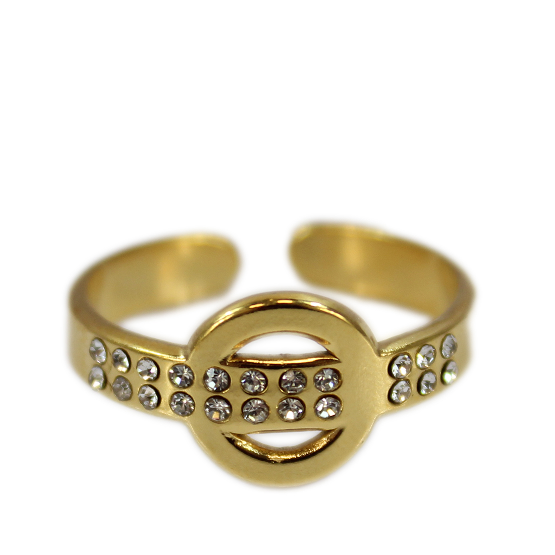 S. Steel pave patterned bangle