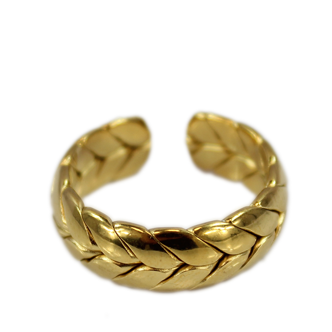S. Steel leaves chain bangle