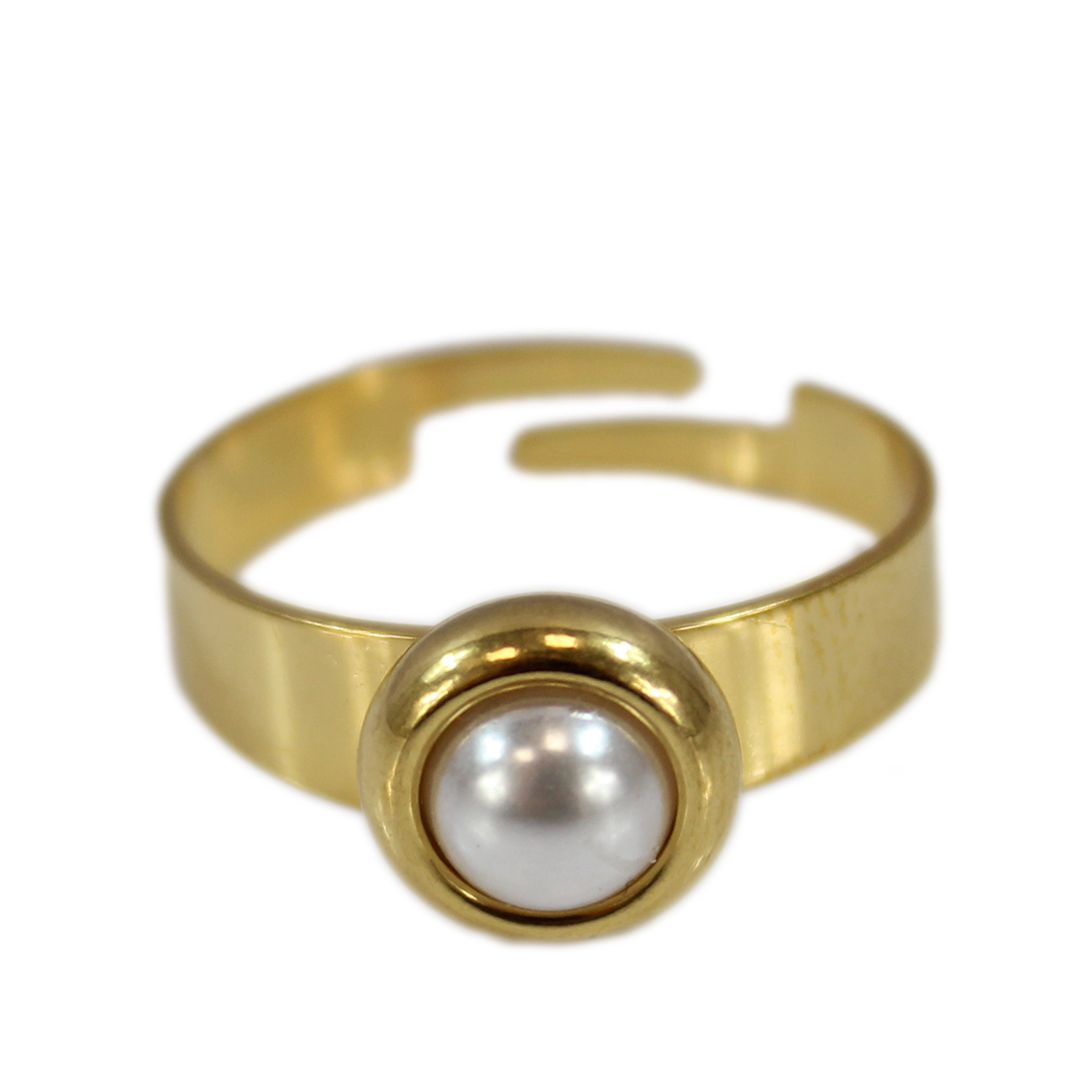 S. Steel Calm pearl bangle