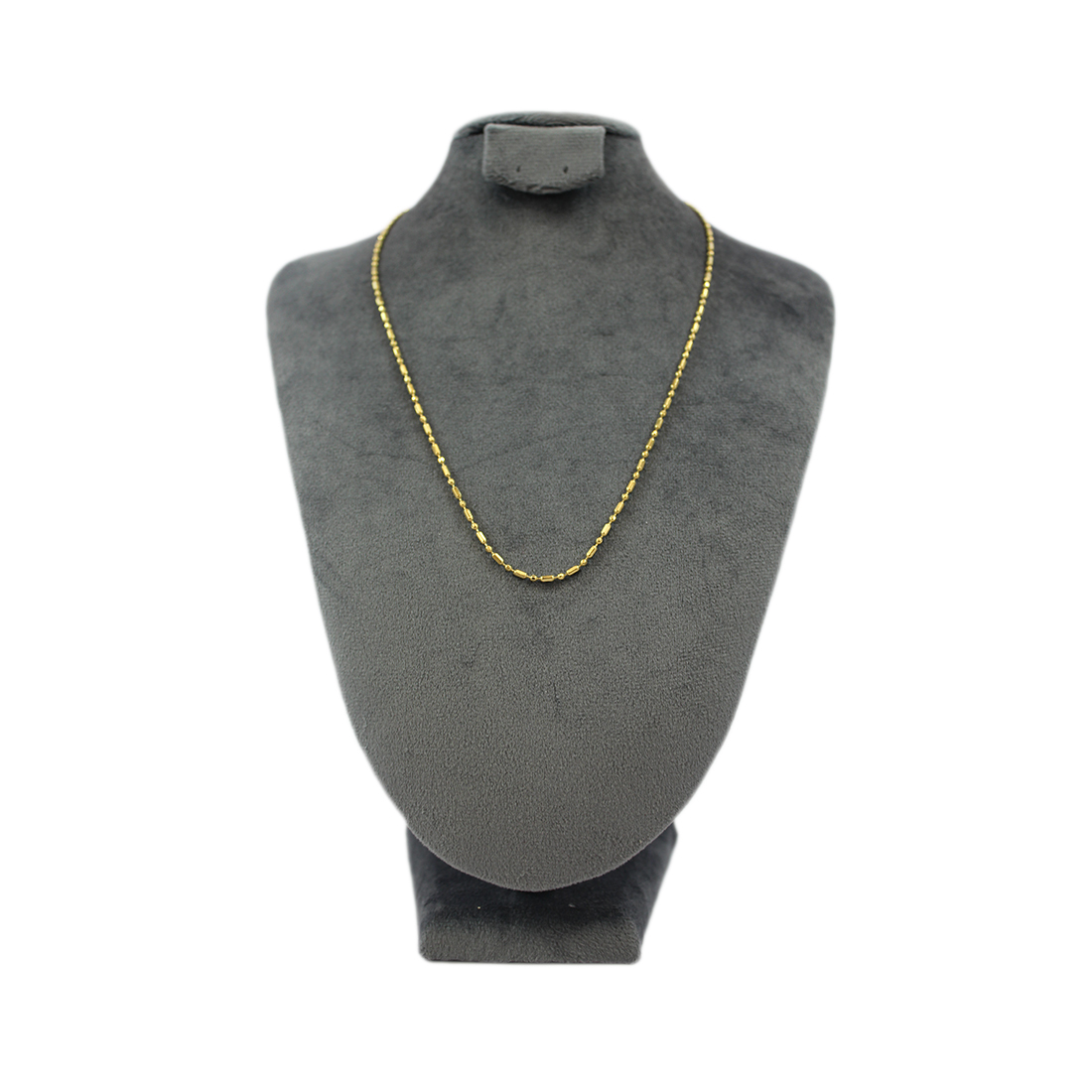 S. Steel bead chain necklace