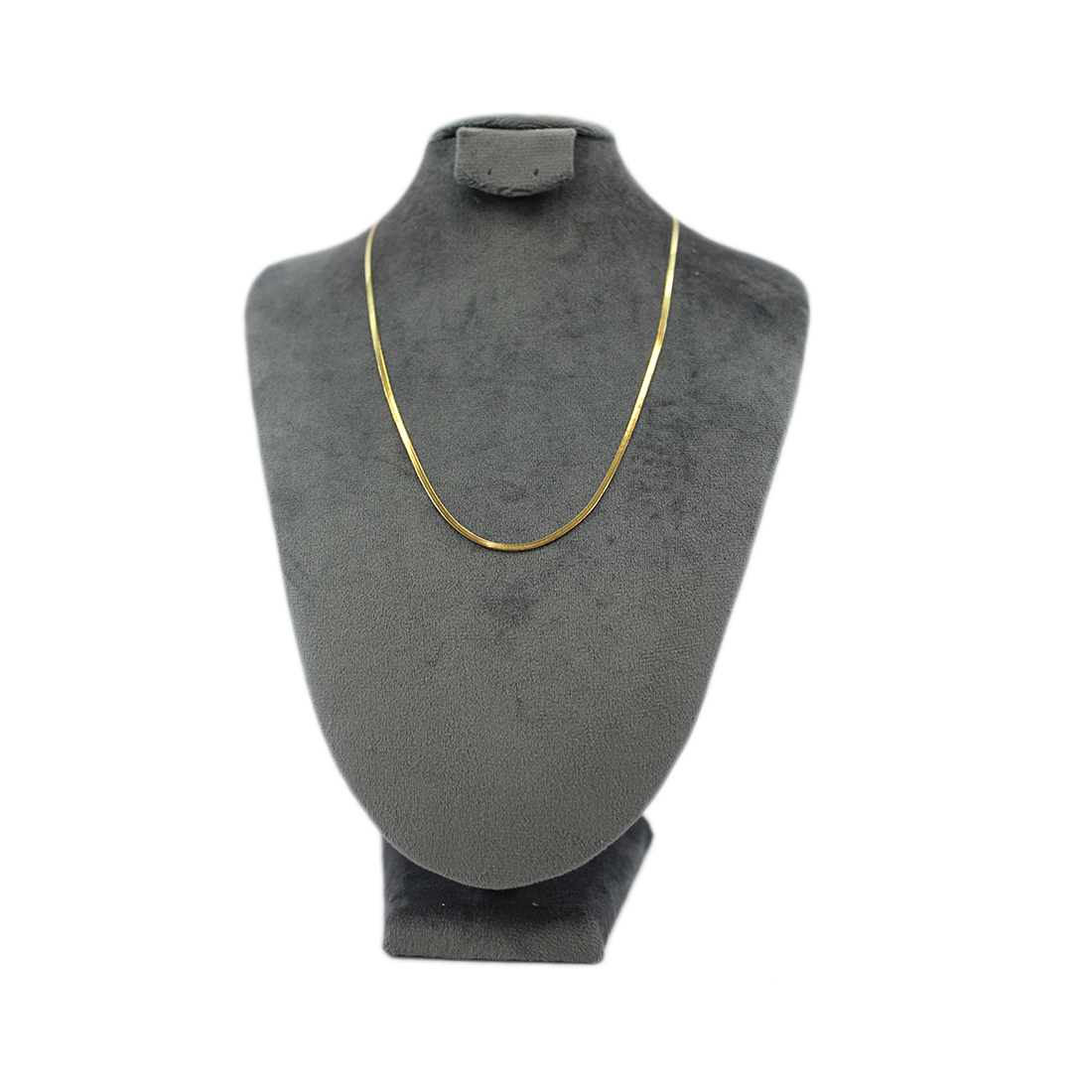 S. Steel Herringbone chain necklace