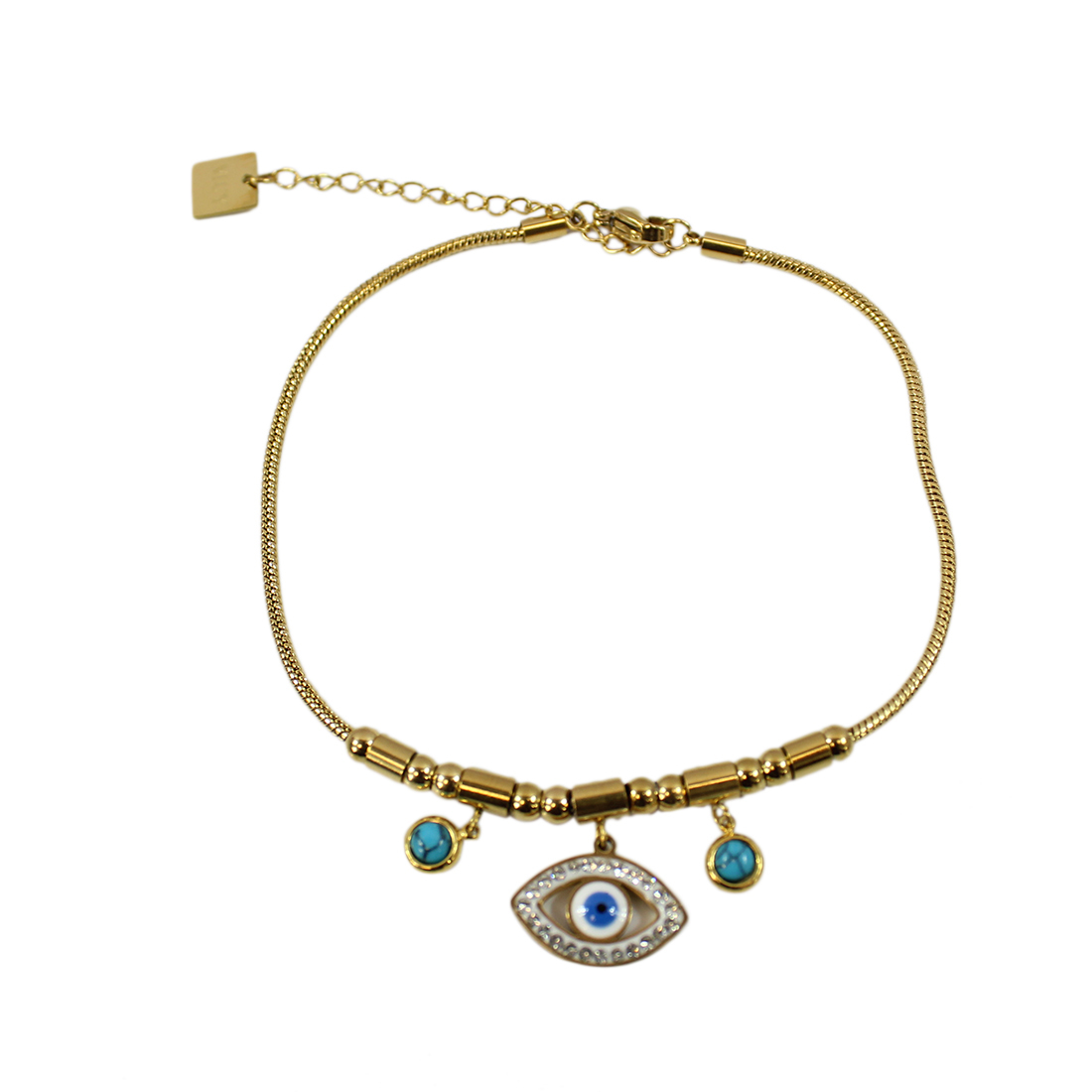 S. Steel chain with blue eye