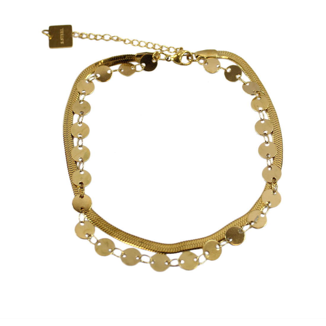 S. Steel snake chain with smal circles