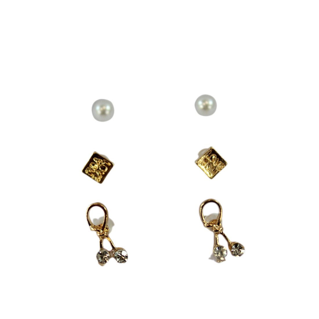 Set x3 Pearl and tie knot design