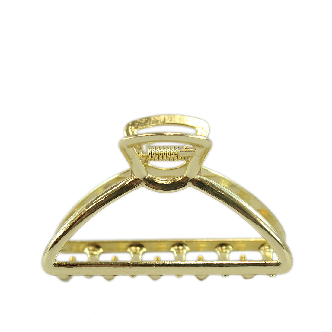 Golden crescent moon claw clip