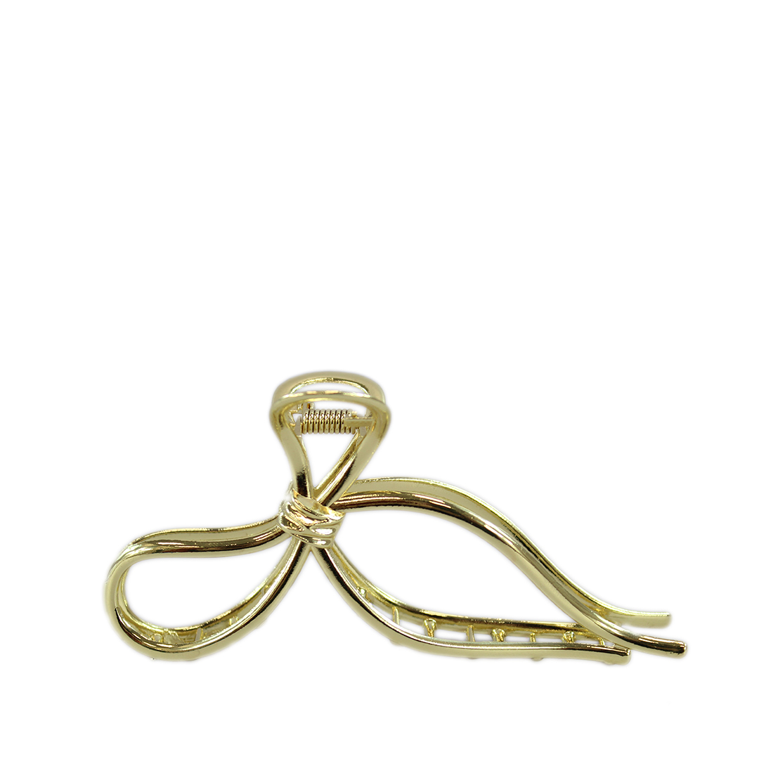Golden bow large claw clip