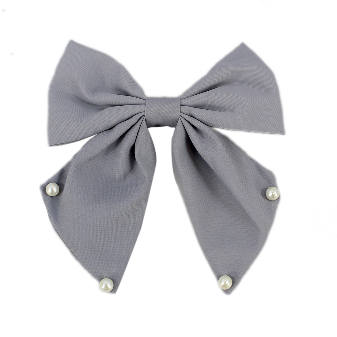 Elegant Fabric Bow Hair Clip Knot Design