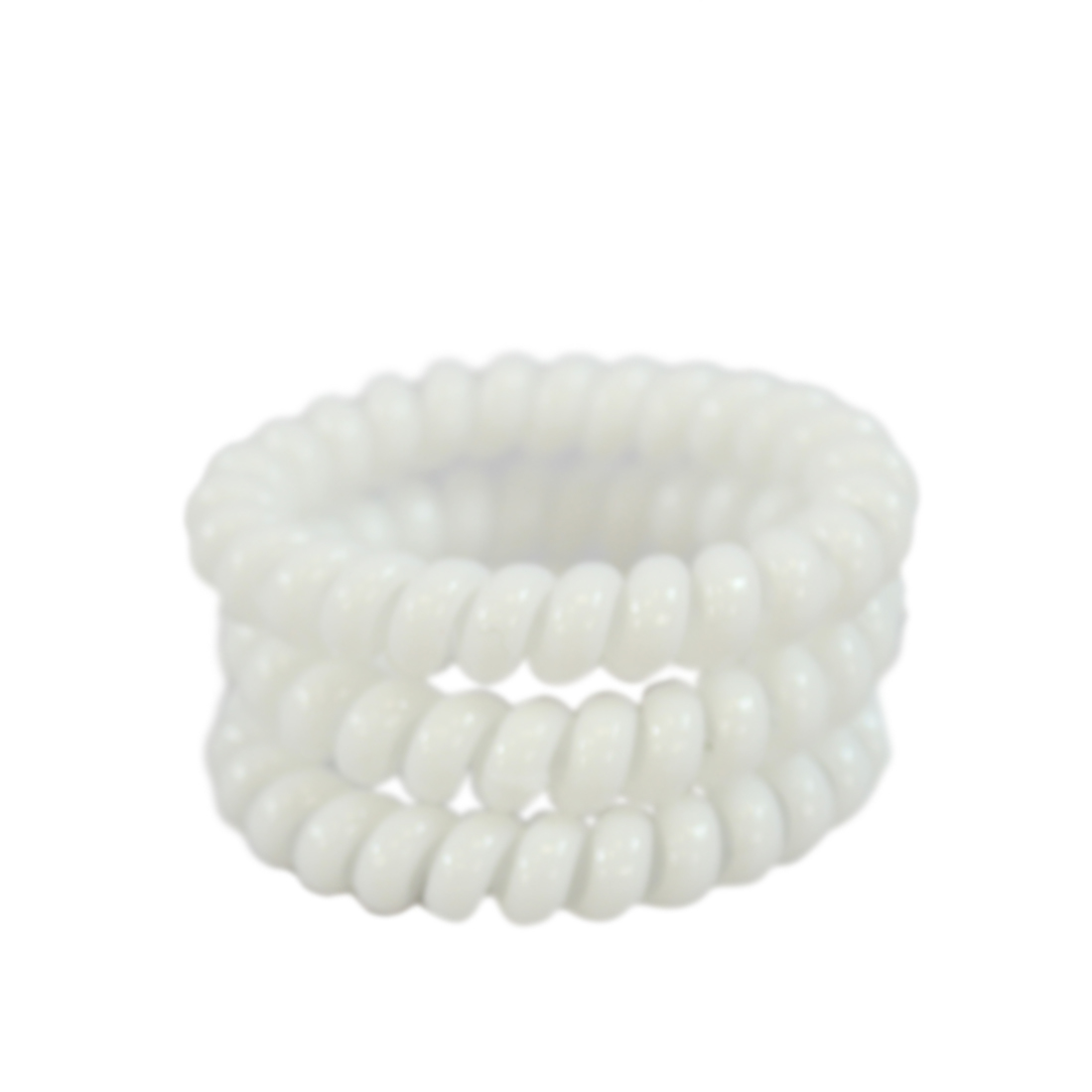 x3 Spiral glossy hair tie