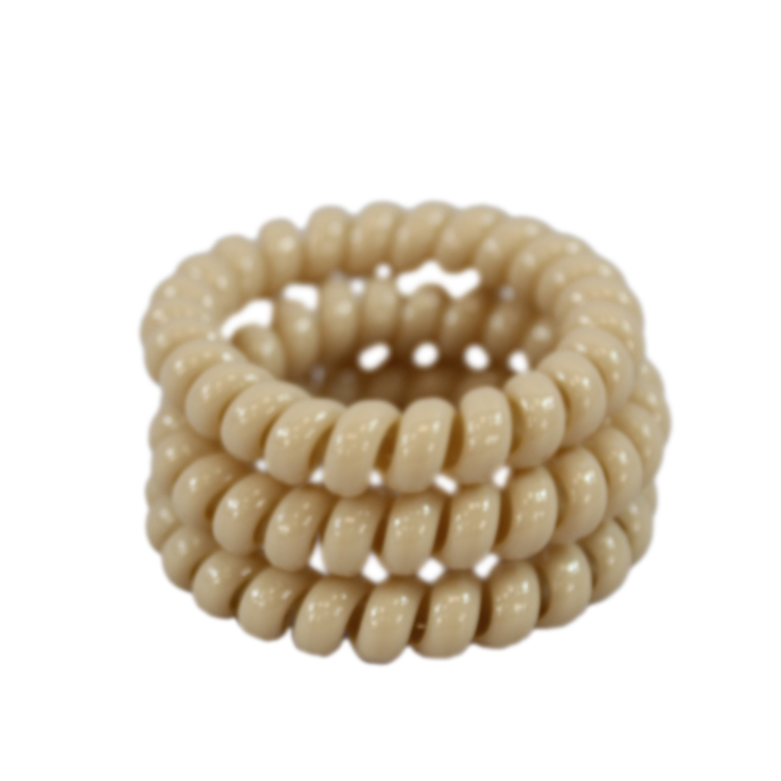 x3 Spiral glossy hair tie