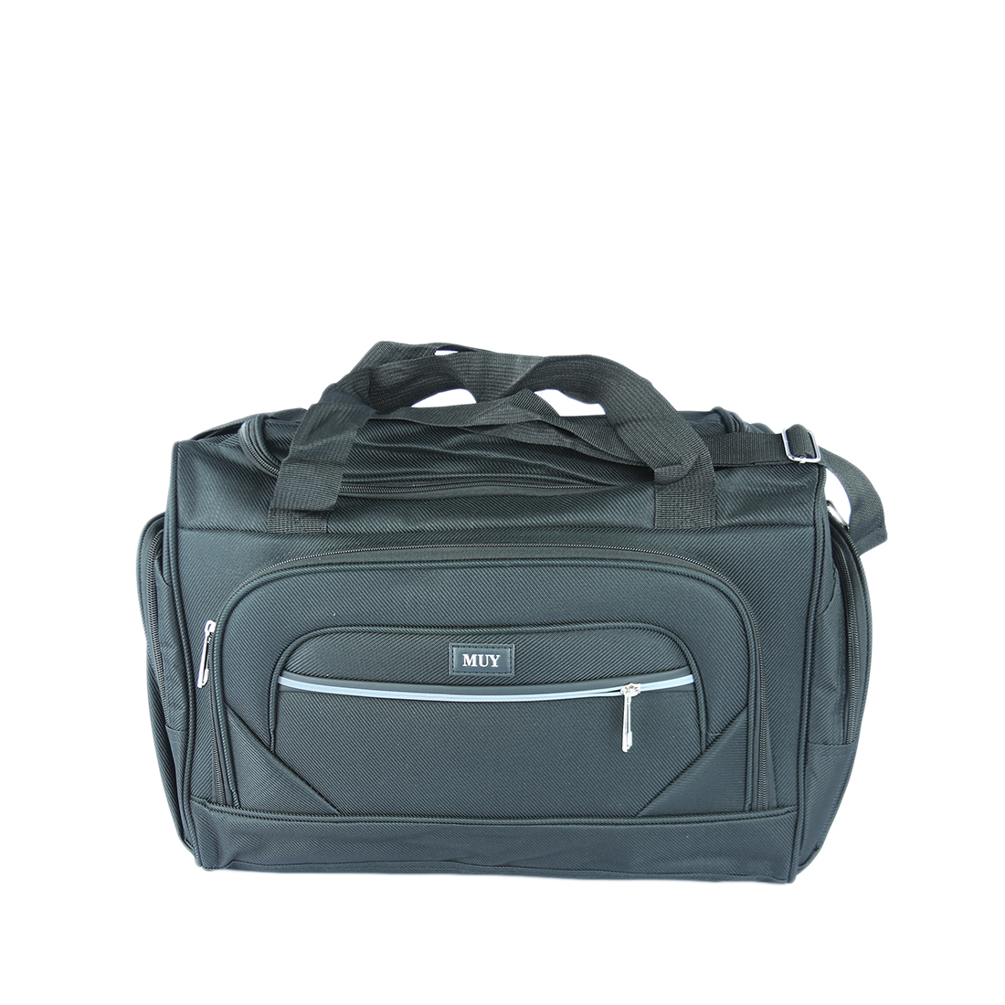 Spacious gym bag with multiple pockets