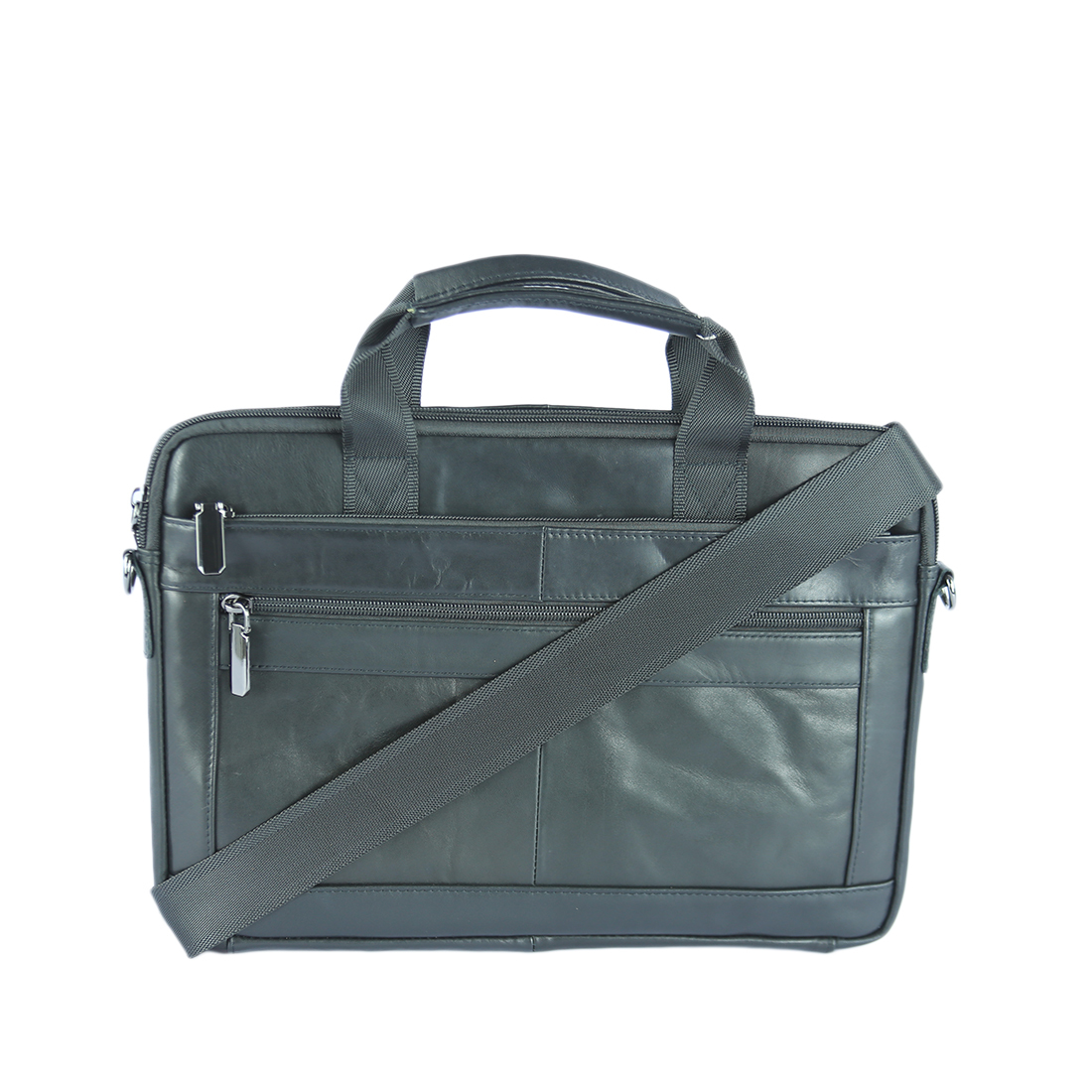 Brown leather briefcasse