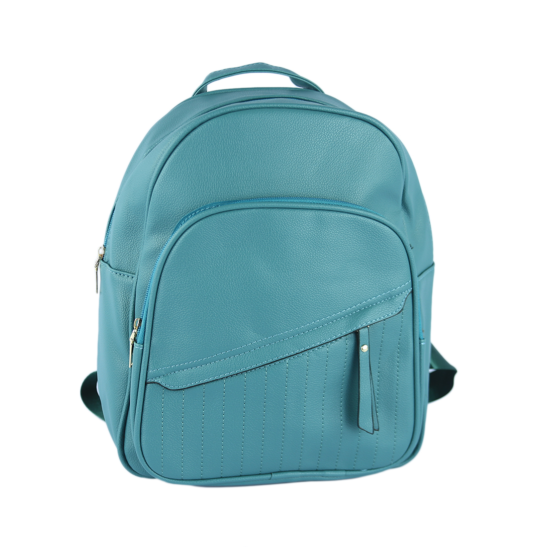 Backpack with stitched front pocket