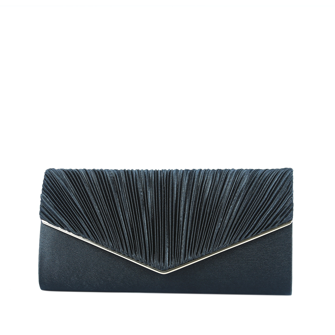 Clutch purse with a golden chain strap