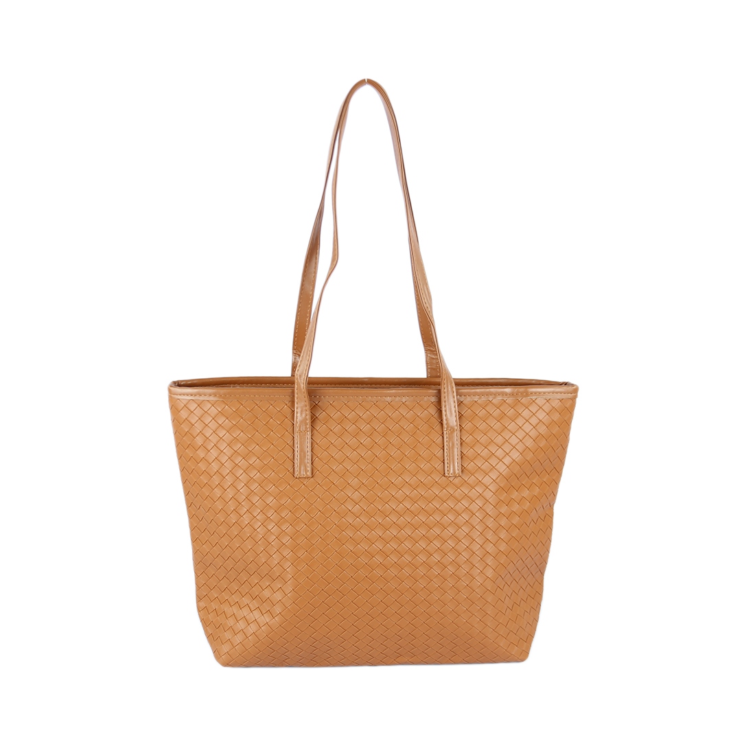 Woven-textured tote bag
