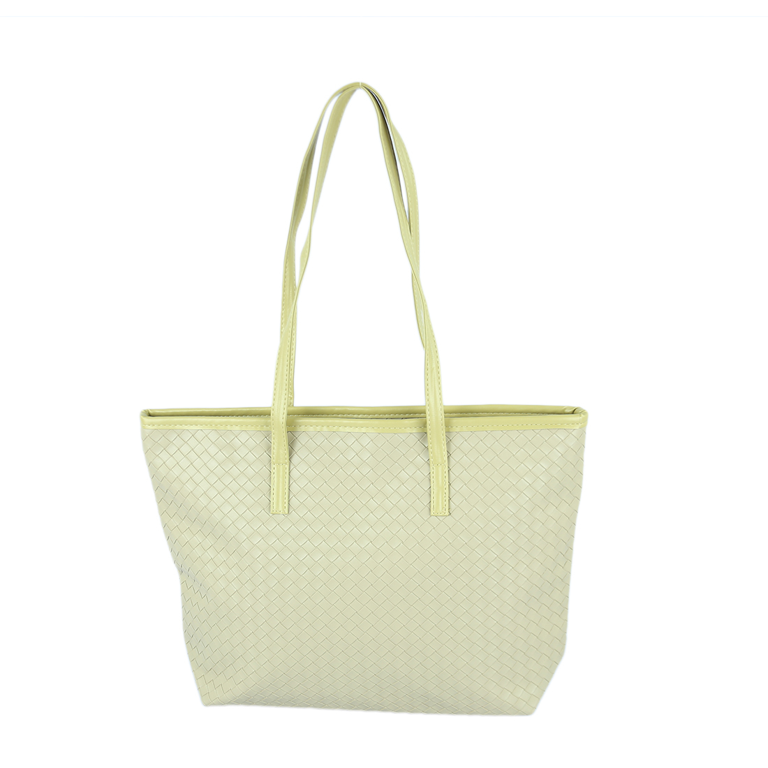 Woven-textured tote bag