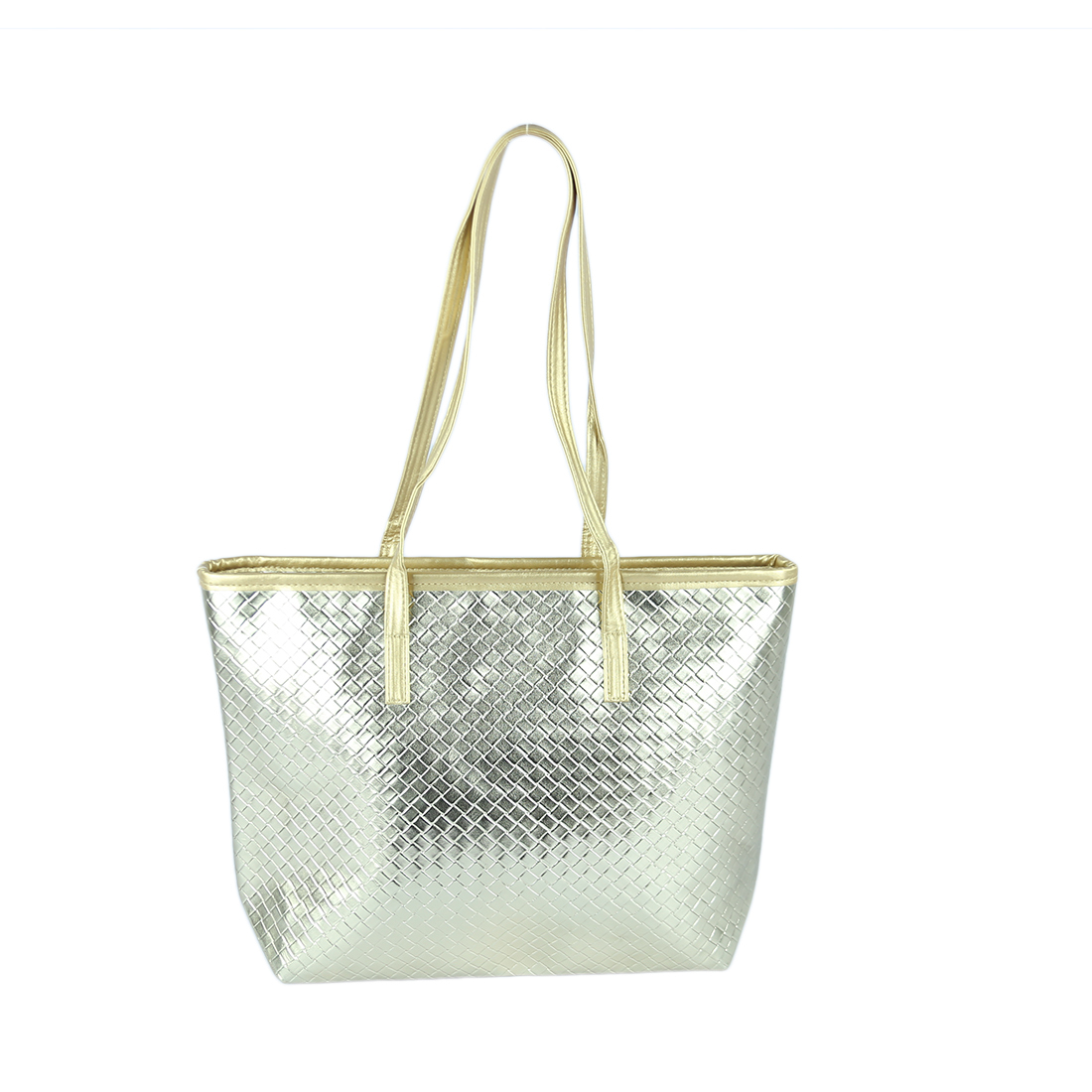 Woven-textured tote bag