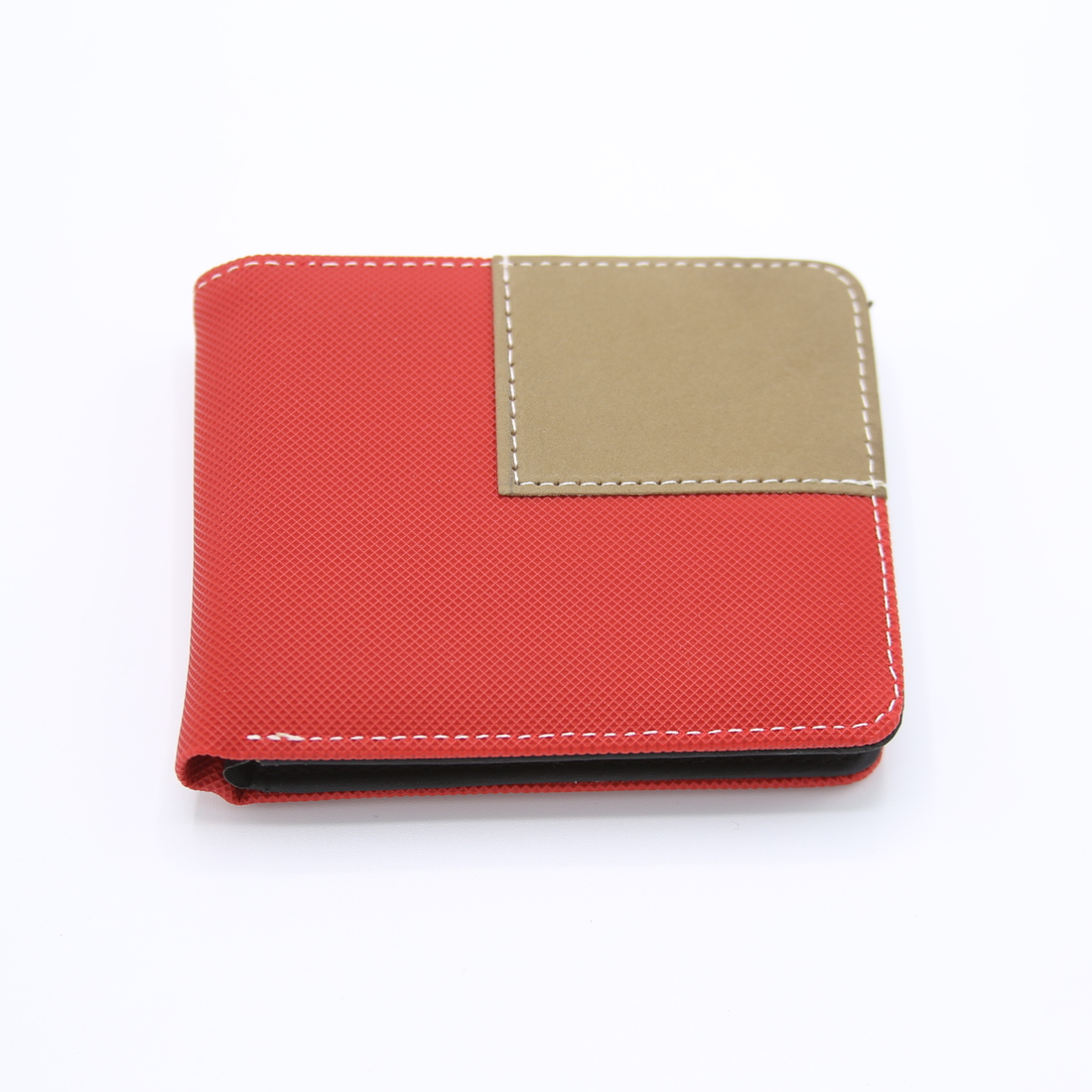 Men’s wallet with textured design and contrast detail.