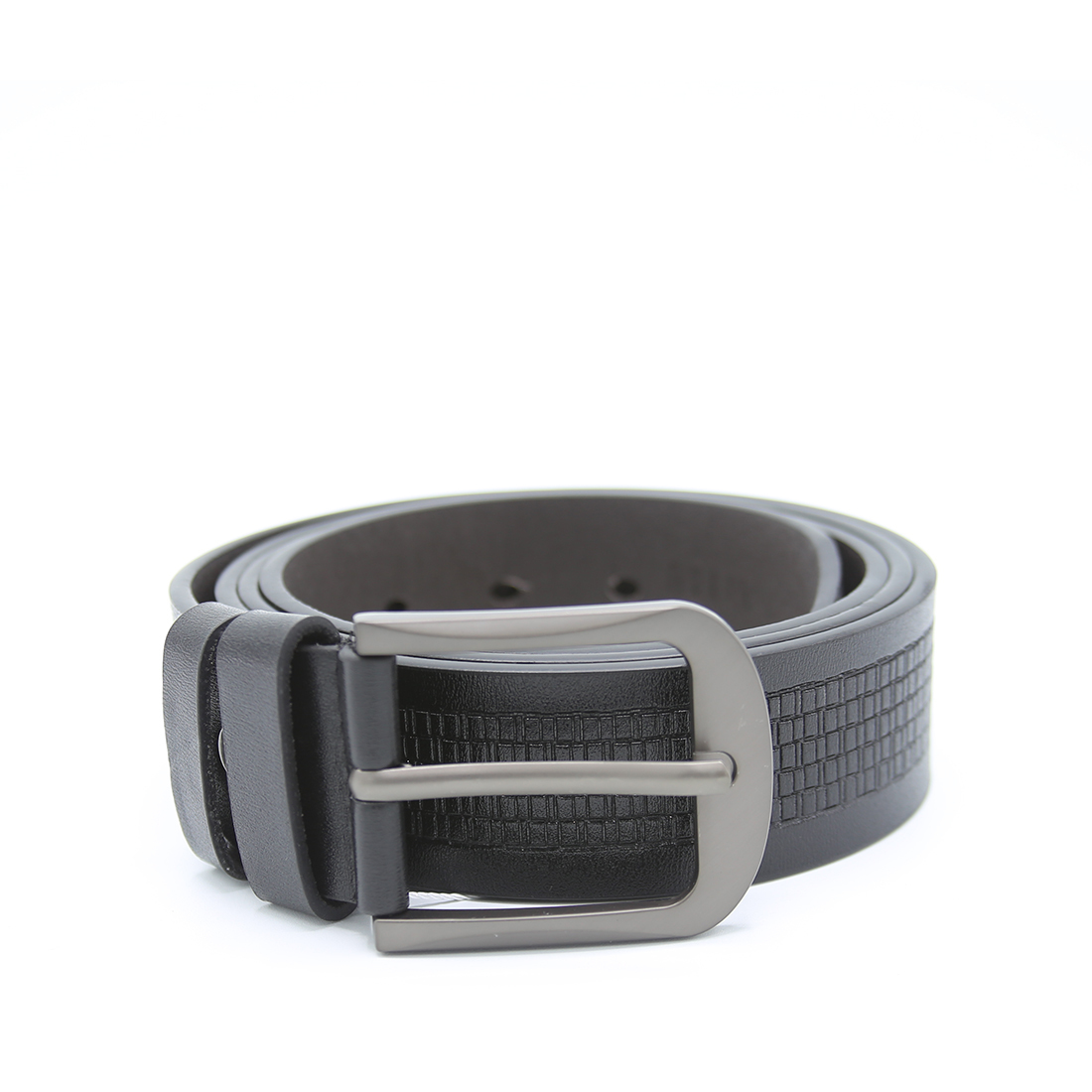 Textured Pattern glossy Leather Men Belt