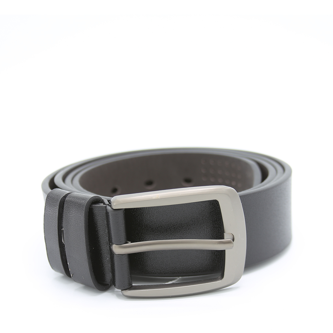 Polished Buckle Men Belt