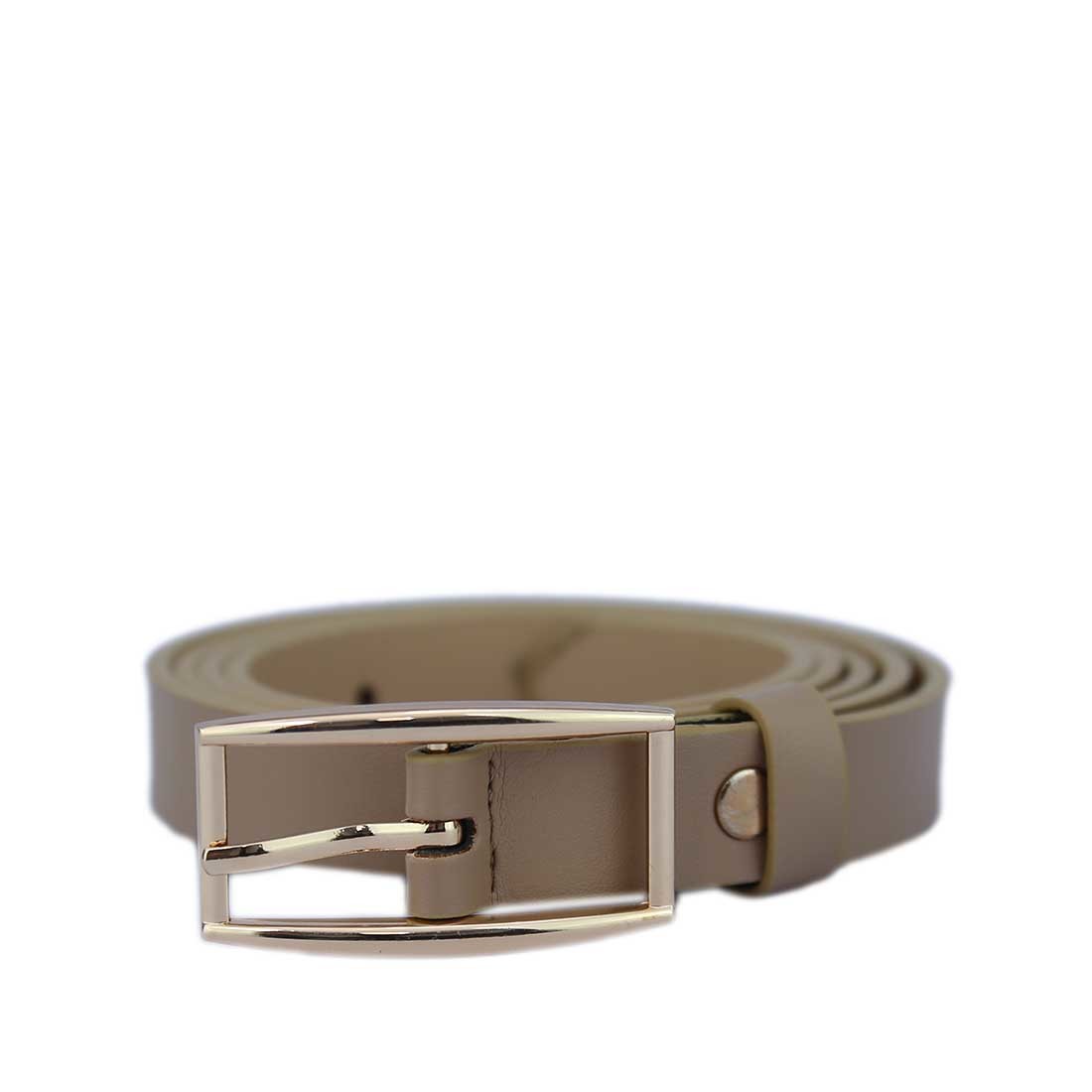 Classic everyday belt with a sleek, gold-toned buckle.