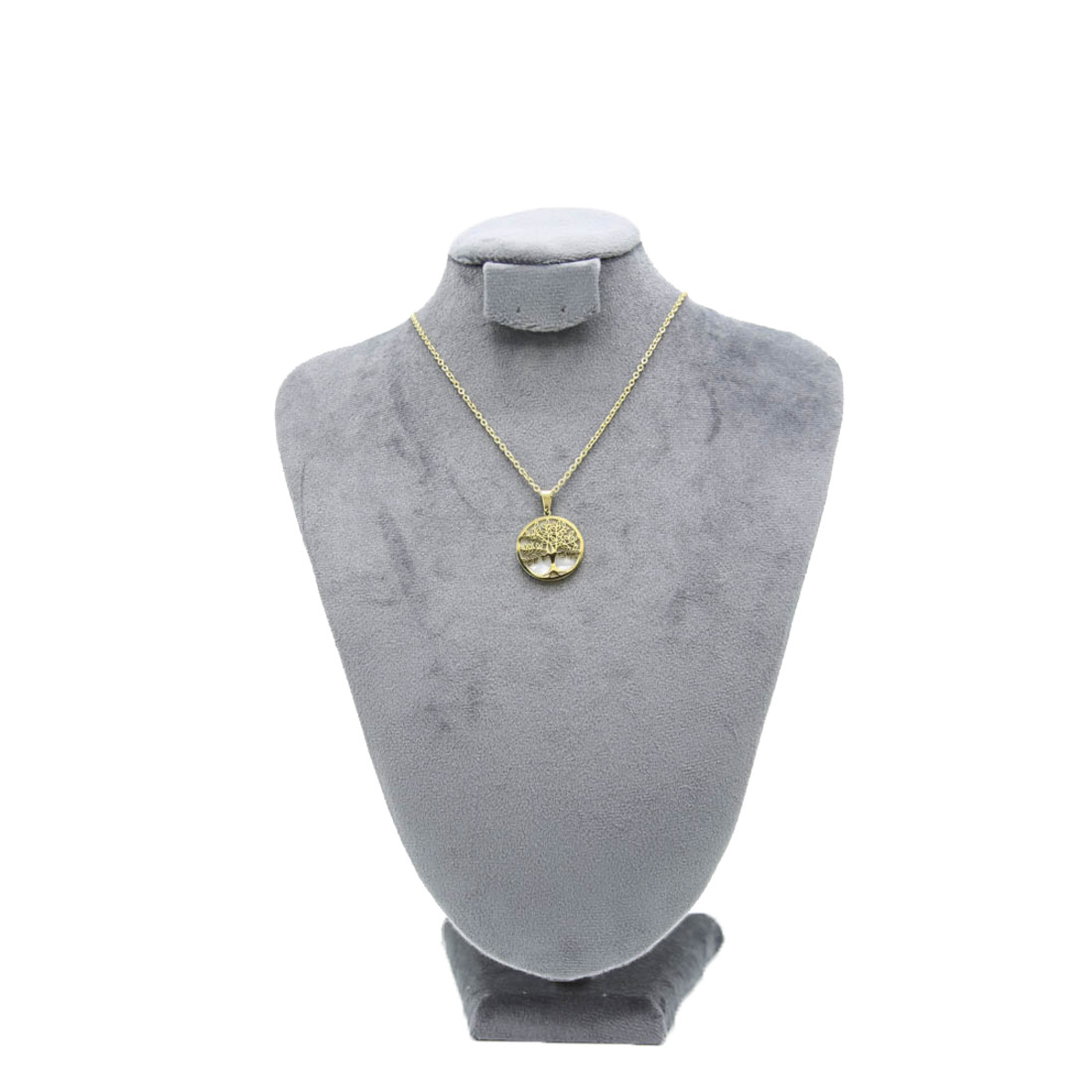 Gold Circle Pendant Necklace