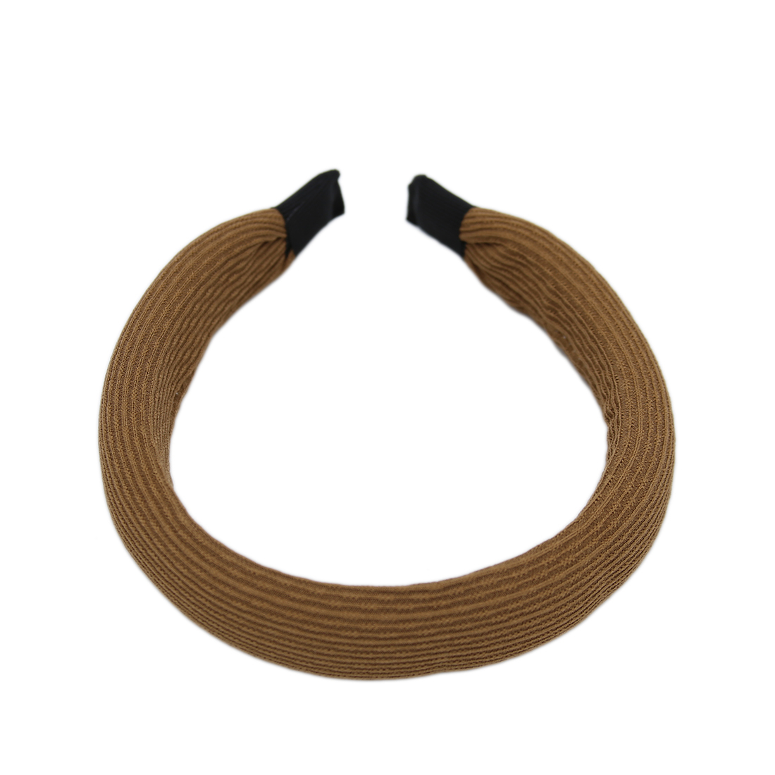 Ribbed headband with contrasting tips