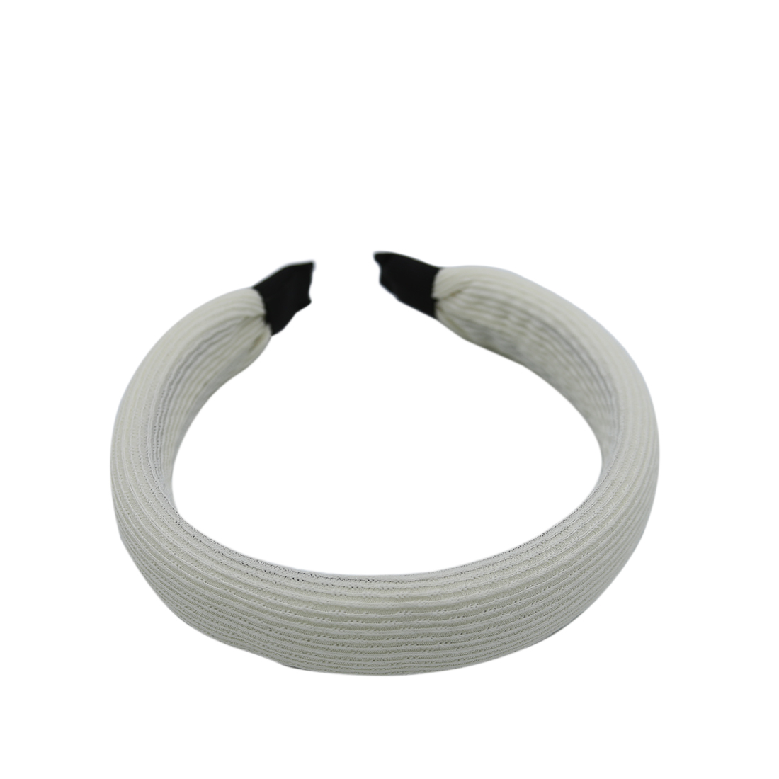 Ribbed headband with contrasting tips