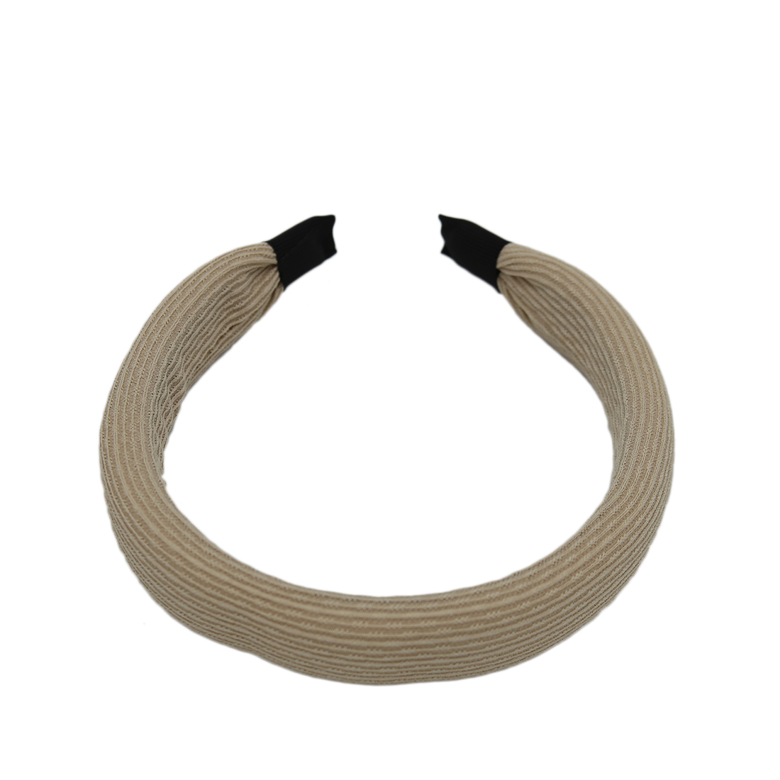 Ribbed headband with contrasting tips